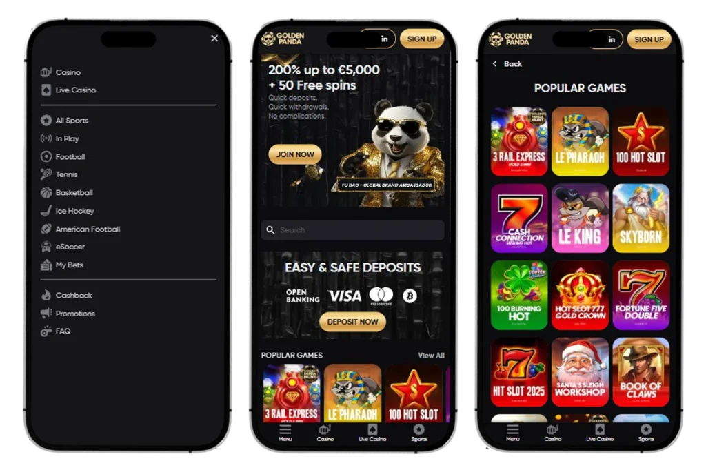 Golden Panda Casino Mobile
